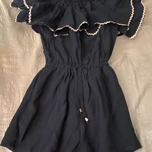 off shoulder dress - pants